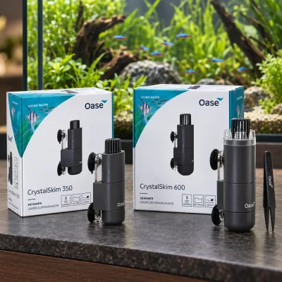 OASE CrystalSkim 350 et 600 – Skimmer de surface pour aquarium